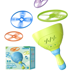 Bán Buôn Flying Disc Launcher Đồ Chơi Đồ Chơi Ngoài Trời Của Nhãn Hiệu Capture Bắt Trò Chơi Đĩa Bay Đồ Chơi Set Cho Trẻ Em - Product Image 1