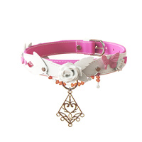 Kit intégré de pièces décoratives en cuir rose doux, personnalisable, pour harnais, avec support de logo, OEM ODM, vente en gros