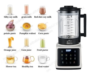 800W 1650ML frullatore portatile Multi-funzionale frullatori caldi freddi casa Touch Control dado latte di avena macchina cibo professore - Product Image 4