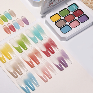 AILANUO Professional <b>Nail</b> Supplies Large Volume 5g <b>Nail</b> Art Ombre Pat Paint UV Gel Bottle High Pigment Gradient Color Magnet DIY - Product Image 2