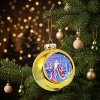 Boule de Noël en PET à sublimation, impression photo personnalisée, ornement suspendu vierge pour la décoration de l'arbre