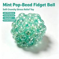 Balle anti-stress TPR Pop Beads, jouet sensoriel pour soulager l'anxiété, pour enfants, adultes, bureau, vente en gros