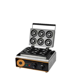 Machine à gaufres et à beignets QQ en vente chaude, 220V, contrôle de la température, fonctionnement facile, garantie 1 an pour utilisation en boulangerie - Product Image 1