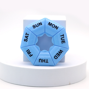 7 giorni settimanali organizzatore di pillole scatola colorata per una settimana a forma di petalo pillola intelligente/scatola di medicinali - Product Image 1