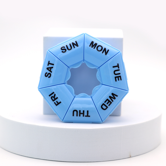 Weekly 7 Days Pill Organizer Colorful