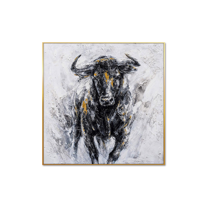 Huamiao texturé <span class=keywords><strong>peinture</strong></span> à l'huile animal mur art salon décor peint à la main <span class=keywords><strong>buffle</strong></span> <span class=keywords><strong>peinture</strong></span> à l'huile - Product Image 6