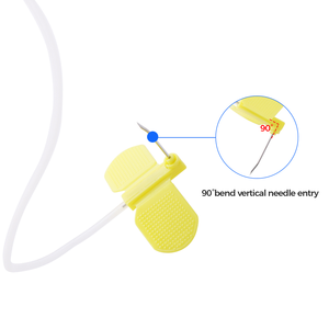 19G 20G 21G 22G Niet-corende wegwerp Huber-naaldenset voor chemopomp met Y-port en zonder Y-port - Product Image 2