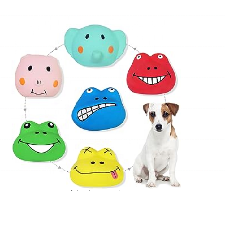 Sanfly Hunde-Spielzeug – Quietsch-Kaugummikugel Mit Dornen, 6,5cm, Bissfest & Lustig
