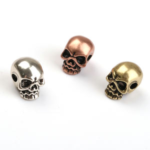 Оптовая продажа высококачественные аксессуары латунные бусины череп бусины ювелирные изделия находки - Product Image 4