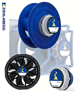 พัดลม ZIEHL-ABEGG รุ่น EC Centrifugal RH56I-ZID.GG.CR จากเยอรมนี สำหรับตู้ควบคุมความถี่อุตสาหกรรม Xerox Hundred Cooling - Product Image 2