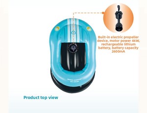 Nouvelle Voiture <span class=keywords><strong>Gonflable</strong></span> Électrique en PVC avec Hélice Aquatique, Jouet Bateau Flottant 1 Ensemble pour Lacs et Piscines - Product Image 6