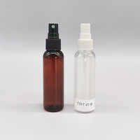 Prix de gros – Flacons pompe ronds en PET transparent ou ambré de 2 oz et 8 oz pour emballages cosmétiques et soins de la peau