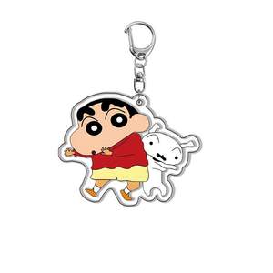 Llavero de plástico con <span class=keywords><strong>widget</strong></span> de coche de alta calidad, llavero de dibujos animados Shin-Chan con correa, bolso, decoración, accesorios colgantes para coche - Product Image 2