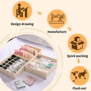 Scatola portaoggetti transfrontaliera biancheria intima per smistare tre pezzi combinazione scatola portaoggetti portaoggetti - Product Image 6