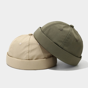 Chapeau sans bord à séchage rapide Bonnet quotidien léger Docker Cap Sailor Roulé Manchette Harbour Hat Casual Skullcap - Product Image 5