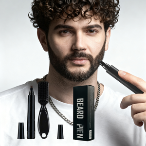 Kit <span class=keywords><strong>per</strong></span> la Cura della <span class=keywords><strong>Barba</strong></span> e <span class=keywords><strong>Set</strong></span> di Penne <span class=keywords><strong>per</strong></span> <span class=keywords><strong>Uomo</strong></span> - Riempitivo <span class=keywords><strong>per</strong></span> <span class=keywords><strong>Barba</strong></span> Organico, Cruelty-Free ed Ecologico con Formula Senza Parabeni |   OEM/Marchio Privato - Product Image 1