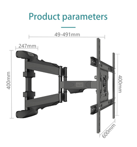 Support mural pour téléviseur à écran plat rotatif inclinable pour téléviseur plasma de 32 à <span class=keywords><strong>75</strong></span> pouces jusqu'à <span class=keywords><strong>100</strong></span> livres Max <span class=keywords><strong>VESA</strong></span> 600*400 - Product Image 6