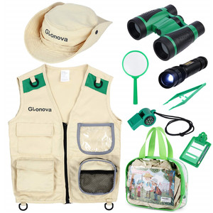 Jouets d'explorateur scientifique de luxe Kit d'aventure pour enfants pour les <span class=keywords><strong>jeux</strong></span> de plein air jouer préscolaire habiller les costumes jouets <span class=keywords><strong>éducatifs</strong></span> - Product Image 3