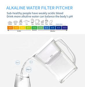 Caraffa Filtrante per Acqua Alcalina e Idrogenata da 3,2L, Purificatore d'Acqua da Tavolo per Cucina, Bottiglia per Bevande Salutari - Product Image 2