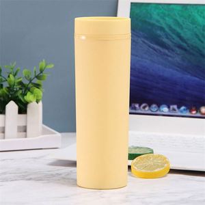 Gobelets en plastique 16oz 12 couleurs Tasses à café à double paroi Gobelet à vin courbe avec paille et couvercle Tasse à paille personnalisée - Product Image 6