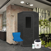 Détente à domicile Sauna d'intérieur Dôme 3.6L 1600W Portable Pliant Intelligent Télécommande Personnel SPA Sauna Vapeur Tente avec Tube