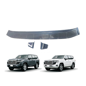 Protection arrière de <span class=keywords><strong>coffre</strong></span> en acier inoxydable Maictop pour Toyota Land Cruiser LC300 2021-2024, accessoires intérieurs en acier, kit interne - Product Image 1