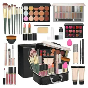 Oem Sản phẩm làm đẹp Lip Gloss Foundation Eyeshadow Phụ Nữ Cô Gái make up Set mỹ phẩm Make up Kit tất cả trong một bộ chuyên nghiệp
