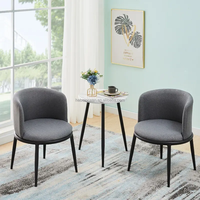 Ensemble de canapés en tissu Bras de meubles royaux Bazhou nordique Chaises de salle à manger modernes pour chaises de salon