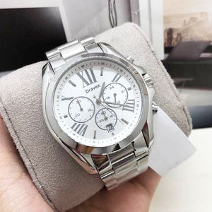 Lü<span class=keywords><strong>ks</strong></span> üç saniye el paslanmaz çelik kızlar için Quartz saat tasarımcı moda M-K-S izle kol saati kadın saatler - Product Image 4