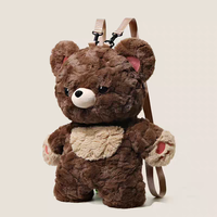 Service de personnalisation OEM : Jouets en peluche Panda créatifs, sacs à dos en peluche douce en coton PP, accessoires pour filles et cadeaux d'anniversaire
