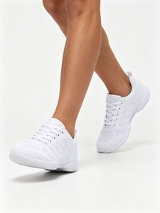 Zapatillas de Baile <span class=keywords><strong>Jazz</strong></span> Ligeras Blancas con Malla y Amortiguación de Aire <span class=keywords><strong>para</strong></span> Animadoras, Entrenamiento Atlético, Danza, <span class=keywords><strong>Tenis</strong></span> y Caminar - Product Image 2