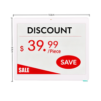 Etiqueta Electrónica de Precio para Farmacias y Hospitales LEEKA ESL, 4.2 Pulgadas, Pantalla de Tinta Electrónica, IP65, 4 Colores BWRY, 2.4GHz, Etiqueta Digital para Estantes