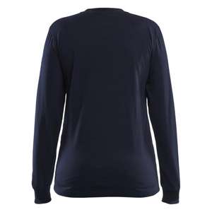 Blaklader เสื้อยืดผู้หญิง346717378900XL กันไฟ, เสื้อใส่ทำงานแขนยาวสีกรมท่าสีน้ำเงินกางเกงยีนส์7330509926369 - Product Image 3