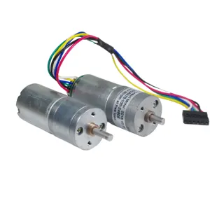 Encodeur de moteur à engrenages cc de haute qualité, 25mm, 6v, 12v, 24v, disponible en 25GA370