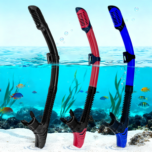 SNK200 su geçirmez silikon yetişkin şnorkel ekipmanları kuru dalış solunum tüpü kuru dalış şnorkel tüplü dalış ekipmanları - Product Image 4