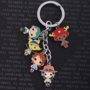 Llavero de Metal con Colgante de Anime Japonés, Mini Figura de Aleación, Juego de Llaveros de Personajes - Product Image 3