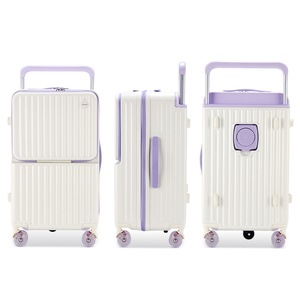 <span class=keywords><strong>Valise</strong></span> PC Spinner vérifiée avec poignée souple large, ouverture frontale, style sport personnalisable, extensible, durable et légère - Product Image 6