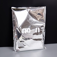 Sac d'expédition pour vêtements en plastique EVA transparent givré, écologique, recyclable, avec fermeture éclair, couleur personnalisée, chaussettes