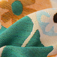 Housse de canapé tissée florale moderne et écologique, tapis de pique-nique portable, décoration intérieure, textile domestique polyvalent