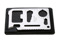 Multitool Outdoor Camping Survival Tool en acier inoxydable Pocket Credit Card Size Tool for Travel