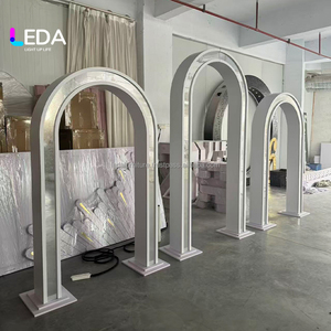 LEDA Wedding Party Supplies White Arch <b>Stand</b> PVC U-shape Arch Door Wedding Decoration <b>Backdrop</b> - Product Image 2
