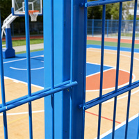 Valla de Alambre Doble Soldada y Galvanizada en Caliente con Recubrimiento Verde para Escuelas