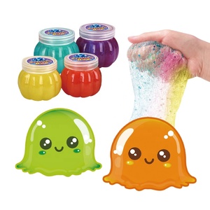 Wholesale Children's Toys Creative DIY Colorful <strong>Slime</strong> Play <strong>Set</strong> in Pumpkin Bottle 4 Color Mixed Packed for Kids - Product Image 1