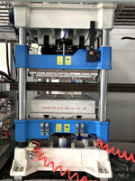 Mesin Thermoforming Empat Stasiun Otomatis Penuh PP/PET/PS untuk Produksi Cakram Sekali Pakai