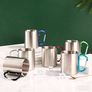 Mug isotherme personnalisé en acier inoxydable pour l'extérieur - Tasse à café de camping écologique à double paroi - Product Image 2
