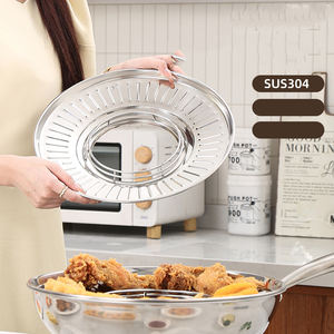Plateau de filtre à huile de friture Filtre à goutte à huile Aliments frits Barbecue Acier inoxydable 304 Support à huile résistant à <span class=keywords><strong>la</strong></span> chaleur et aux éclaboussures - Product Image 3