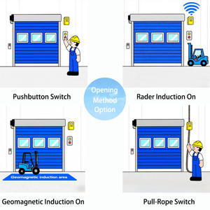 Conceptions personnalisées Porte de <span class=keywords><strong>volet</strong></span> <span class=keywords><strong>roulant</strong></span> en acier électrique industriel pour l'entrepôt Usine Atelier Centre Logistique Utilisation - Product Image 2
