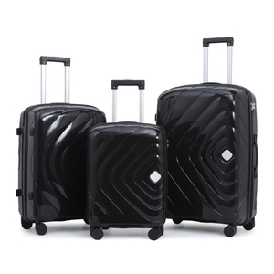Ensemble de bagages légers et simples en tissu, trois pièces, 20" 24" 28", imperméables, souples, avec roulettes fixes à 4 roues et verrouillage - Product Image 6