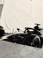 T-shirt décontracté à manches courtes avec imprimé silhouette de course, un cadeau élégant incontournable pour hommes et couples, personnalisable. F10