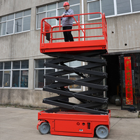 Plateforme élévatrice compacte à ciseaux sur chenilles pour travaux intérieurs et extérieurs